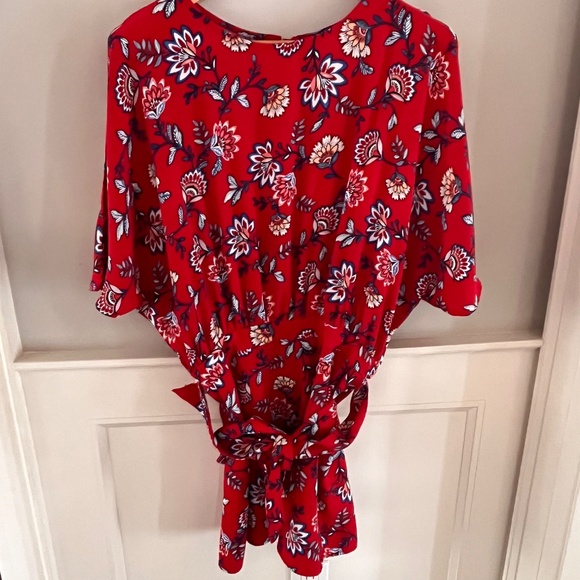 Floral Skort Romper - Picture 1 of 10